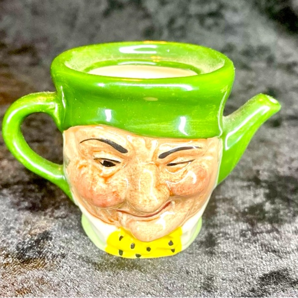 Vintage Artone Hand-Painted Miniature Toby Teapot Two Face Mug Cup Josh England.
